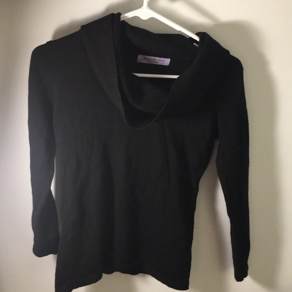 Loose necked turtleneck sweater